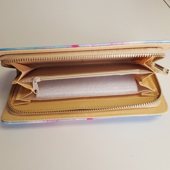 Simply Southern Blue Wishbone Marble Wallet - Picture 5 of 10